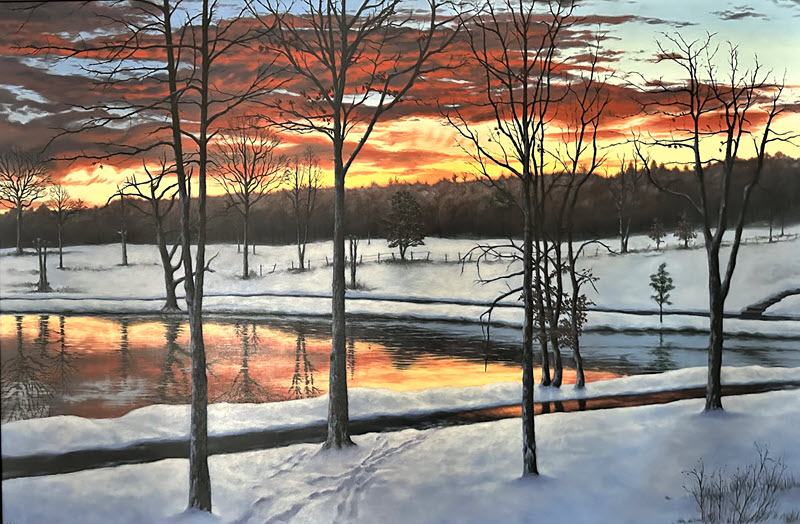 Seven Point Lake, an oil painting by Ed Noble
